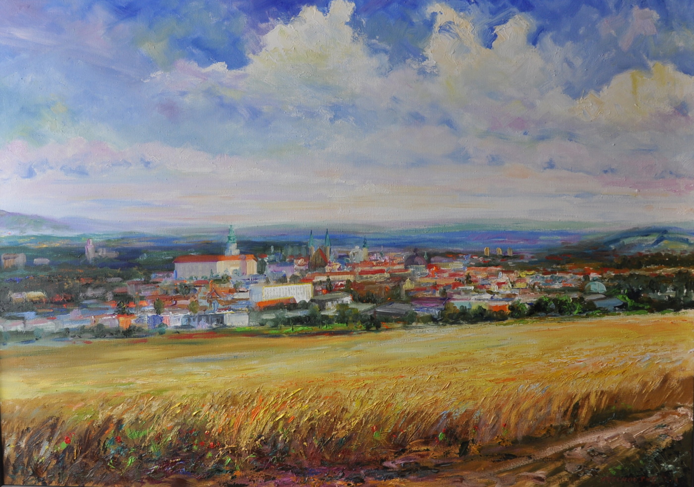 Pohled na Kroměříž z Barbořiny II.