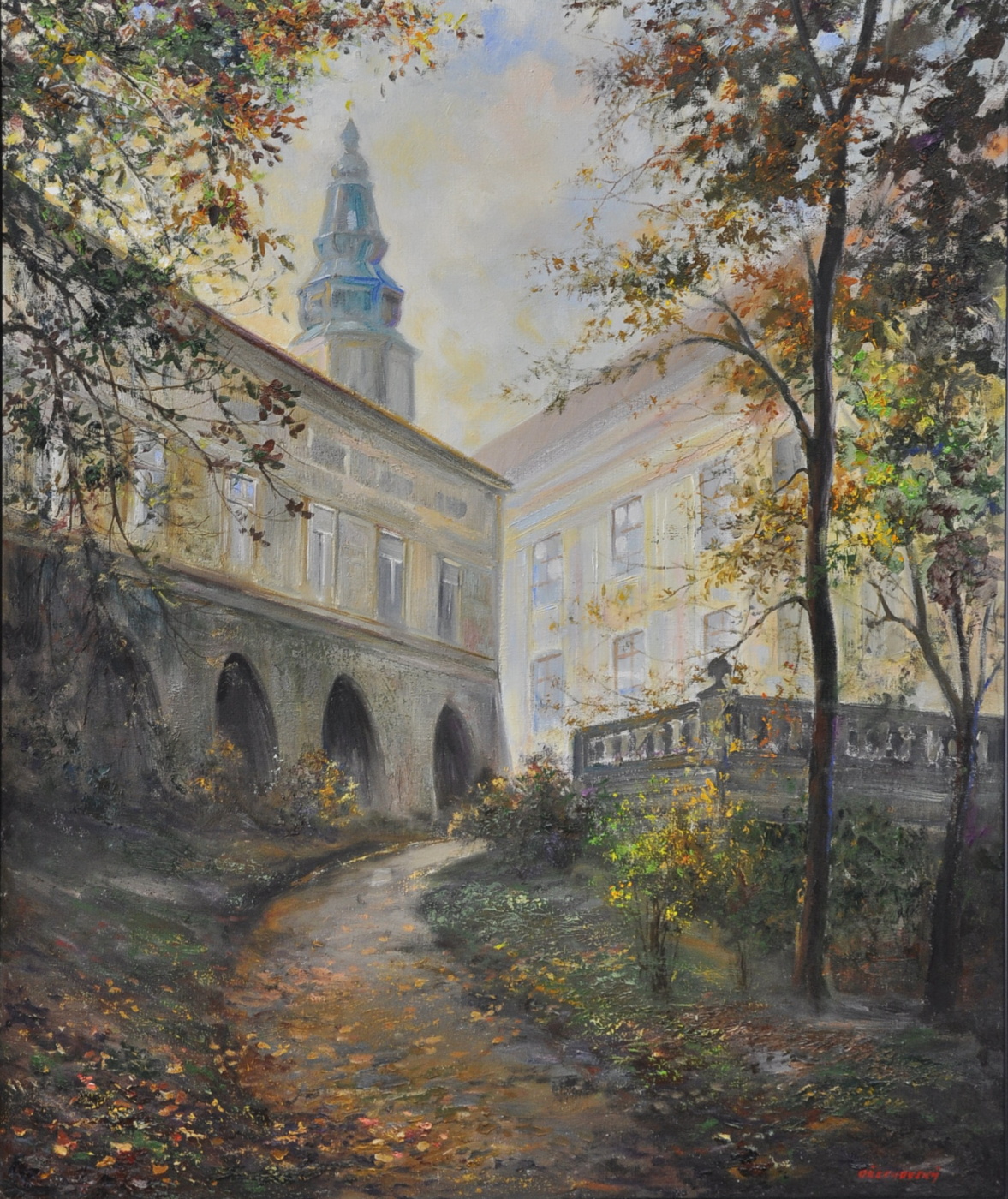 Podzámecká zahrada na podzim