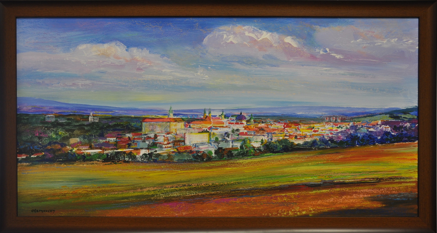 Pohled na Kroměříž z Barbořiny III.
